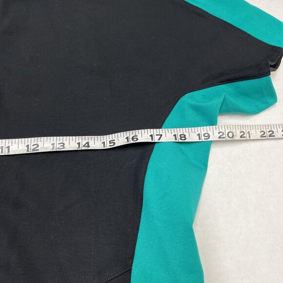 Bad Birdie Caddy Romper Womens L Black Green Colorblock Jersey Knit Golf Comfort - Picture 11 of 11